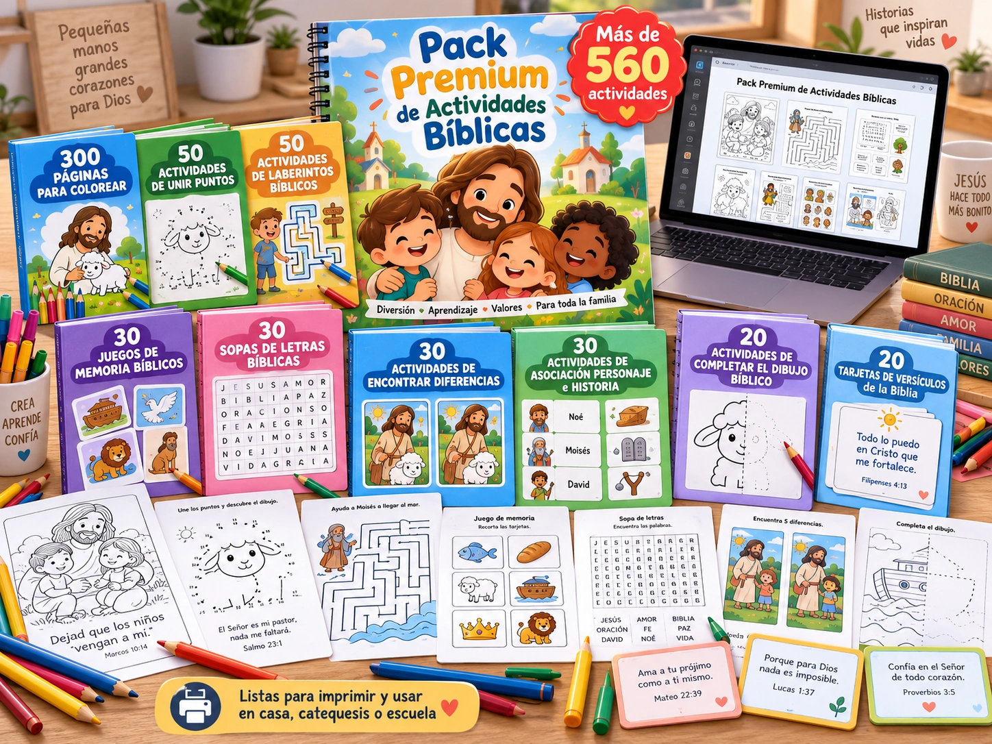 Colección de dibujos bíblicos para niños